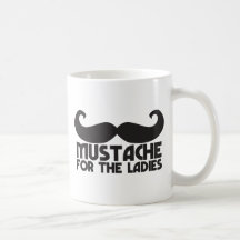 Schnurrbart für die Damen Tasse