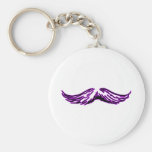 Schnurrbart-lila Schwarzes die MUSEUM Zazzle Gesch Schlüsselbänder