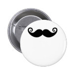 Schnurrbart-Manie Button