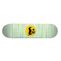 Schnurrbart Monocle smiley Individuelles Skateboard