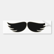 Schnurrbart moustache mustache autoaufkleber