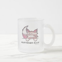 Schnurrbart-Regel-mattierter Becher Tee Haferl