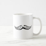 Schnurrbart-weißes Schwarzes die MUSEUM Zazzle Ges Tee Tasse