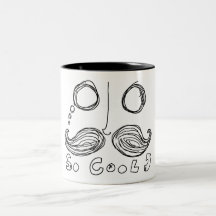 Schnurrbärte sind so cooler Becher Tee Haferl