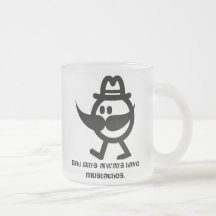 Schnurrbärte Tee Haferl