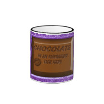 Schokolade Chocoholic Becher im Notfall lecken Teehaferl