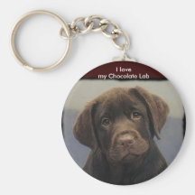 Schokolade Labdrador Retriever Keychain Schlüsselband