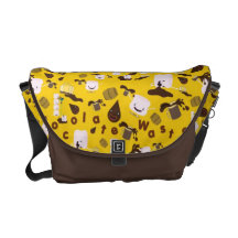 Schokolade vergeudetes Muster-Medium Kurier Tasche