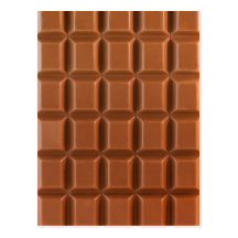 Schokoladen-Bar-Hintergrundpostkarte