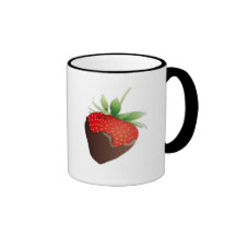 Schokoladen-Erdbeere Kaffee Tasse