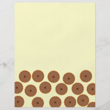 Schokoladen-Kuchen-Muster Bedruckte Flyer
