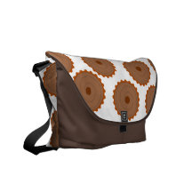 Schokoladen-Kuchen-Muster Kuriertasche