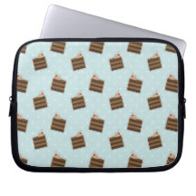 Schokoladen-Kuchen-Muster Laptop Sleeve Schutzhüllen