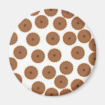Schokoladen-Kuchen-Muster Magnete