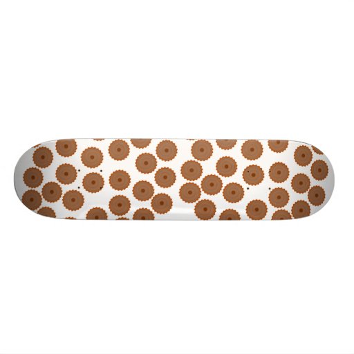 Schokoladen-Kuchen-Muster Personalisiertes Skateboarddeck