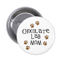 Schokoladen-Labrador-Mamma Buttons