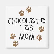 Schokoladen-Labrador-Mamma Kühlschrankmagnete