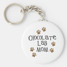 Schokoladen-Labrador-Mamma Schlüsselband