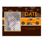 Schokoladenblasen/Save the Date Fotopostkarten,