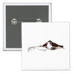 Schokoladenbraune Lovebirds Buttons