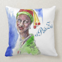 Schöne afrikanische Fashionista "oPooZo" Diva kissen