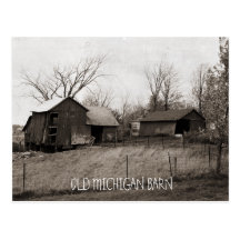 Schöne alte Michigan-Scheune Postkarten