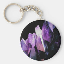 Schöne amethyst Kristalle, keychain Schlüsselband