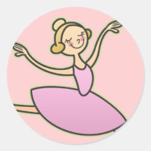 Schöne Ballerina Sticker
