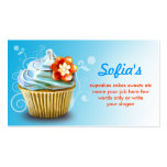 schöne blaue Kuchen-Visitenkarten