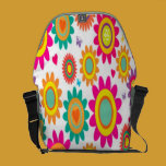 Schöne bunte Blumenherz-Bote-Tasche kuriertaschen