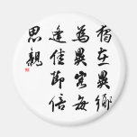 Schöne chinesische Kalligraphie - verfehlen Sie me Magnete
