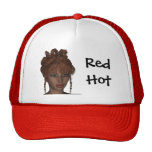 Schöne heiße Frauen-Modell-Digital-Kunst des Redhe Baseball Kappe