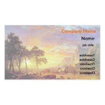 Schöne Kunst Alberts Bierstadt - die Oregon-Spur Visitenkarten