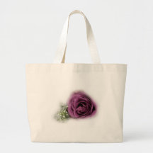 schöne lila Rose Leinentaschen