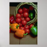 Schöne Paprikaschoten und Tomaten Plakatdrucke
