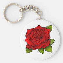 Schöne Rote Rose Schlüsselband