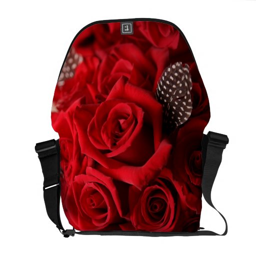 Schöne Rote Rosen Kuriertasche