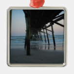 Schöne "unter dem Pier" Strand-Szene Weinachtsornamente