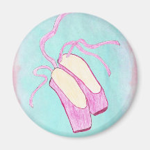 Schöner Ballett-Schuh-Magnet