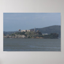 Schöner Blick von Alcatraz Insel Poster