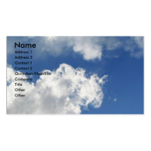 Schöner Himmel Visitenkarten Vorlage