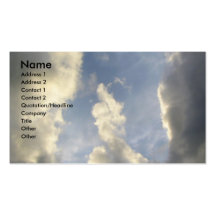 Schöner Himmel Visitenkarten Vorlagen