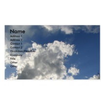 Schöner Himmel Visitenkartenvorlagen