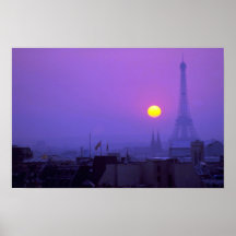Schöner Sonnenuntergang: Roter Sonnenuntergang auf Poster