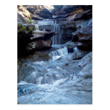 Schöner Wasserfall Postkarten