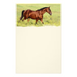 Schönes Bucht-Pferd Personalisierte Druckpapiere