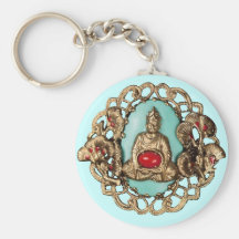 Schönes buddah keychain schlüsselband