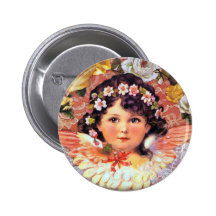 Schönes Engels-Kind Anstecknadelbuttons