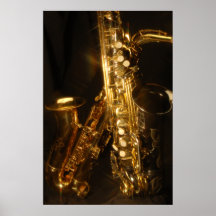 Schönes Saxaphone Plakat