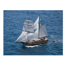 Schönes Segelboot Postkarte
